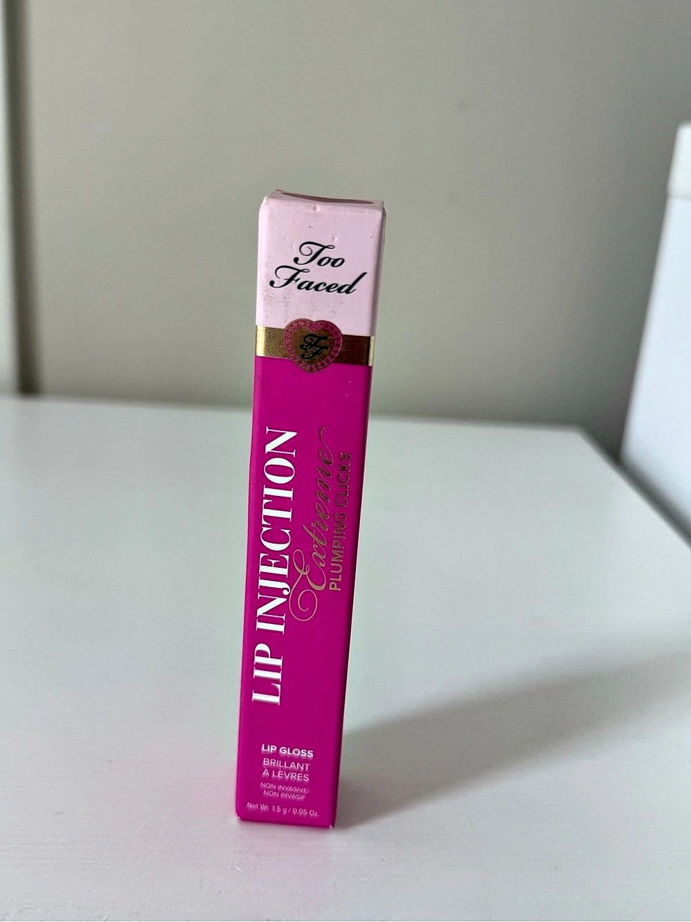 Too Faced Lip Injection Extreme Plumping Clicks Perfect Pink NWT